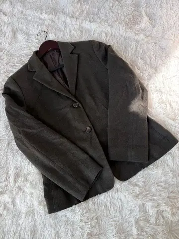 KIYOKO TAKASE 키요코 타카세 브라운 노카라 자켓