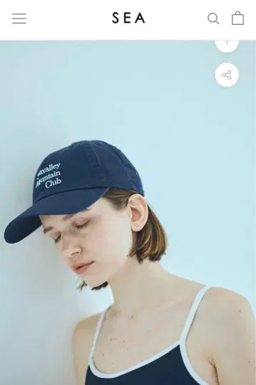 [ 새상품급 ] SEA Seavalley Mountain Club 로고캡