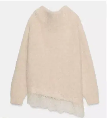 ZARA 레이스 콤비 니트 스웨터(S)