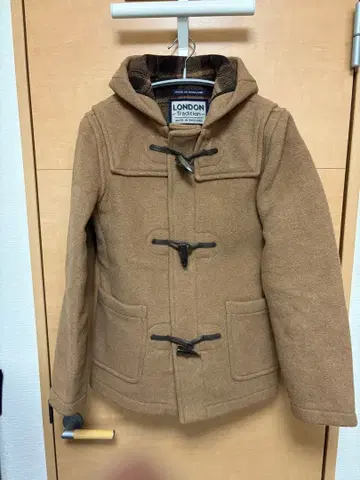 런던 드라디션 울 더플 코트 카멜 34