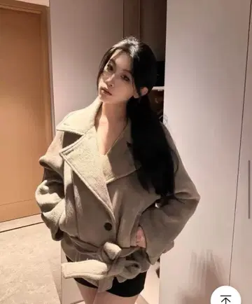 한국 왕홍 숏코트 벨트