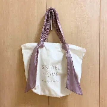 SNIDEL HOME 오가닉 캠퍼스 토트백 핑크