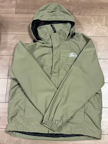 CAMP7 후드 부착 마운틴 파카 M 올리브