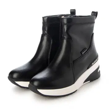 MK MICHEL KLEIN 블랙 통굽 부츠