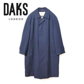 [ DAKS ] 울 100% 스텐카라 코트 네이비 M