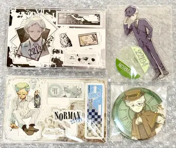 약속의 네버랜드 노먼 아크릴 스탠드 캔뱃지 4개 세트