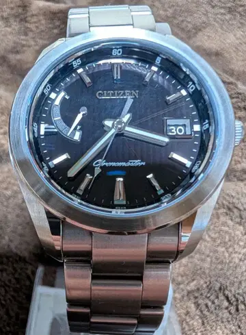 더 시티즌 블랙 솔라 손목시계 AQ1050-50E