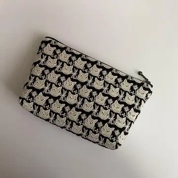 PJC 모노그램 크로치 지퍼 파우치 핸드메이드