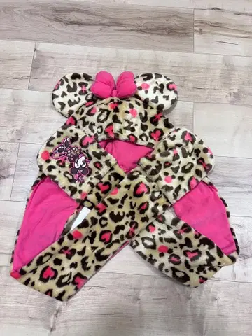 미니 캐릭터 레오파드 무늬 팬캡