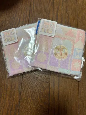 [새상품] 디즈니 잇츠어스몰월드 손수건 미니 타월 2장 세트