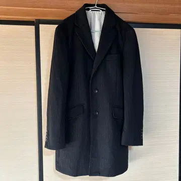 다크 그레이 체스터 코트 SUIT SEL ECT