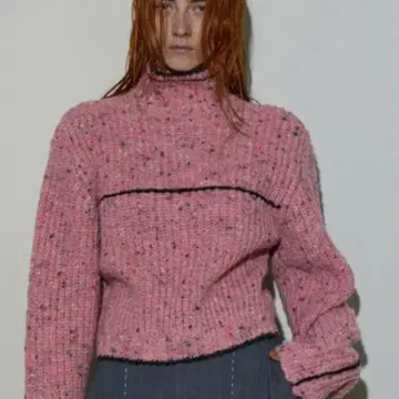 메종 스페셜 Nep Yarn Linking Knit Top