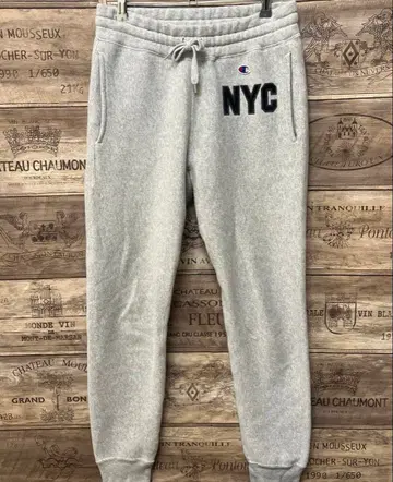 Champion NYC 로고 스웨트 팬츠 S