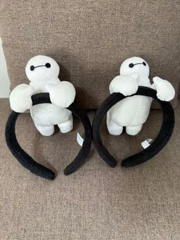 베이맥스 머리띠 봉제 인형 2개 세트