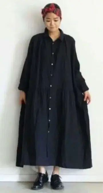 ichi Antiquites 이치앤티크스 린넨 셔츠 원피스