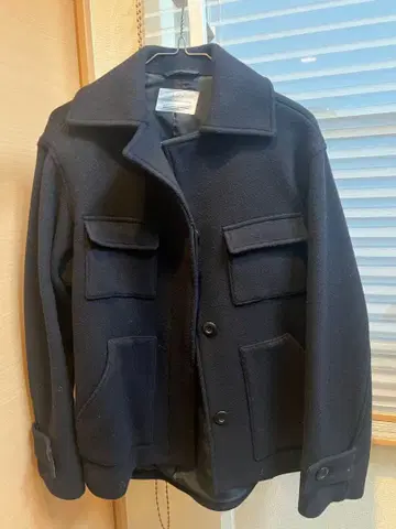 LUCA 울 네이비 캐주얼 자켓 코트