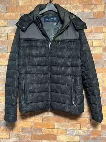 ETRO 카모플라쥬 패턴 다운 자켓 XL