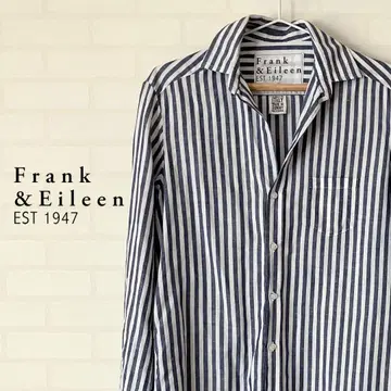 [새상품급] 프랭크&아이린 스트라이프 셔츠 코튼 린넨 롱 기장 긴팔