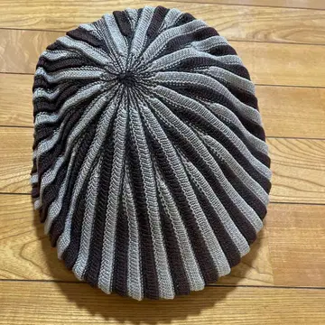 리브 짜임 스트라이프 헌팅캡 TOPKNOT 실크