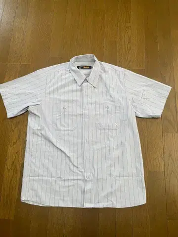 미사용 새상품! 부루코 bluco 반팔 색스 블루 스트라이프 M 사이즈