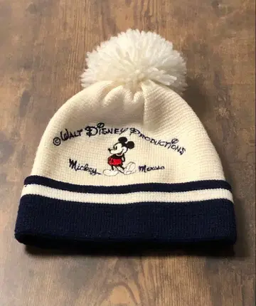 90s 빈티지 디즈니 미키 니트 모자 빈티지