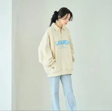 LAVANDA 베이지 집업 트레이닝복