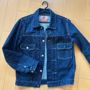 TCB JEANS 다크 블루 데님 자켓