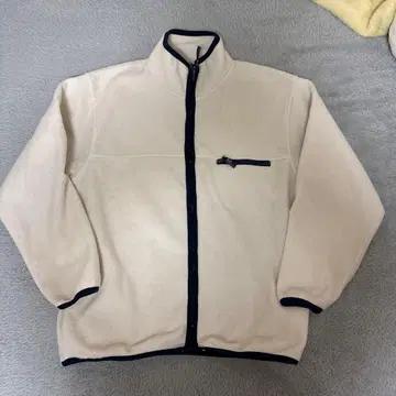 아이보리 플리스 자켓