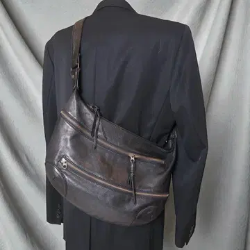 빈티지 y2k 아카이브 레더 숄더백