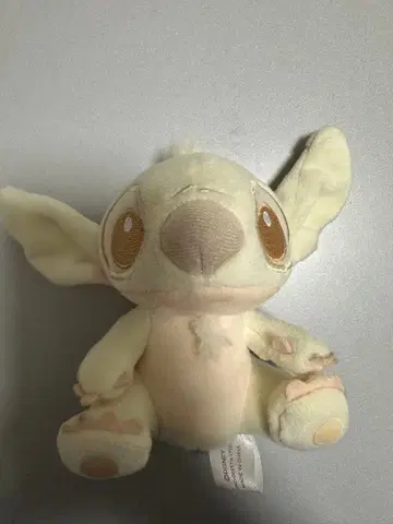 스티치 봉제 인형 키링 키 체인 화이트