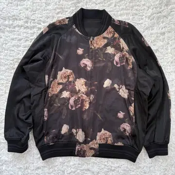 LADMUSICIAN 리버서블 블루종 명작 장미 패턴 44