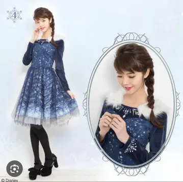 겨울왕국 드레스와 코트 세트 가족의 추억 엘사