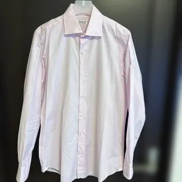 Finamore 1925 핑크 긴팔 와이셔츠