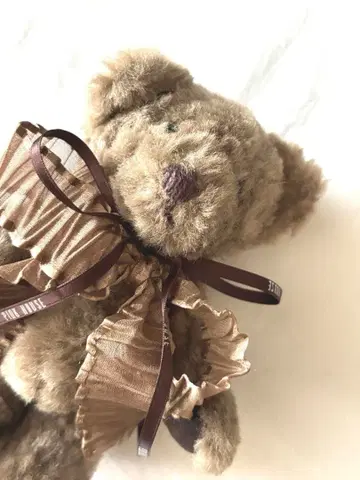 PINK HOUSE 테디베어 봉제 인형 코사지 브로치