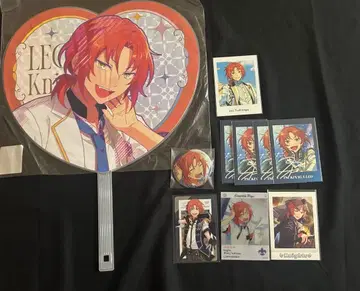 츠키나가 레오 스타포니 부채 파샤츠 콜라보 에모카 캔뱃지 묶음 판매