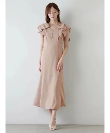 snidel 스나이델 리본 숄더 드레스 원피스