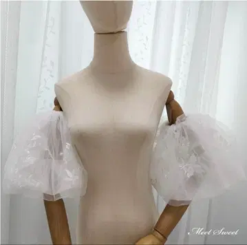 드레스 퍼프 슬리브 부착 소매