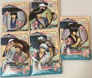 총 5종 세트 [ 은혼 THE FINAL 글리터 캔뱃지 컬렉션 ]