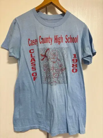 1980년 하이스쿨 T 싱글 스티치 usa제 일점물