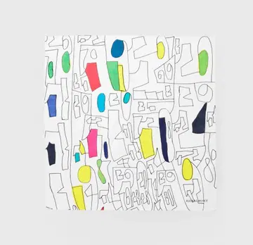 HERAL BONY 컬러풀 손수건 53 x 53cm