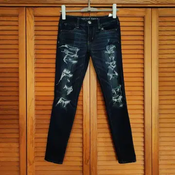 American Eagle 데미지 스키니 데님