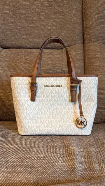 MICHAEL KORS 핸드백 화이트 브라운