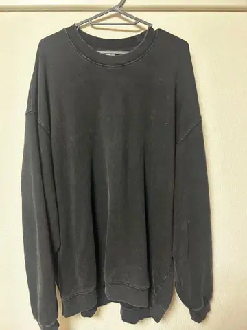 피그먼트 맨투맨 트레이닝복 빈티지 가공 L 사이즈