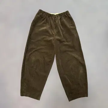 하우스 엔슈 직물 셔틀 코듀로이 벌룬 롱 팬츠 세보