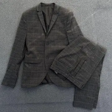 [미사용 새상품] H&M 수트 slim fit 셋업 비즈니스 체크