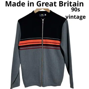 90s Sam Walker 빈티지 집업 스키 니트 영국제