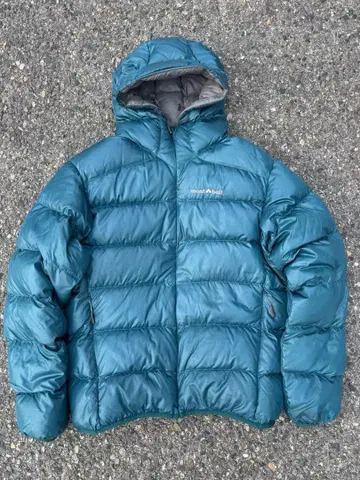 mont-bell 라이트 알파인 다운 파카 블루그린 s 사이즈