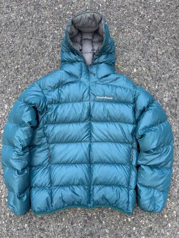 mont-bell 라이트 알파인 다운 파카 블루그린 s 사이즈