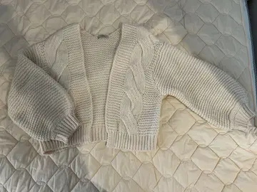 mystic 케이블 짜임 니트 가디건