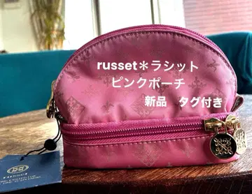 [미사용 새상품] 러셋*russet 나일론 파우치 핑크